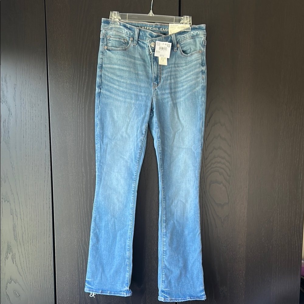 American Eagle Blue High Rise skinny kick Jeans size 8 (29)